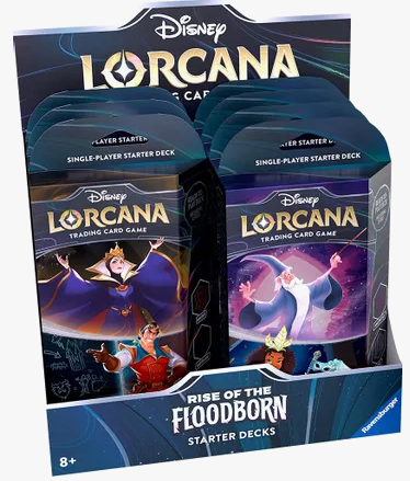 Lorcana TCG: Rise of the Floodborn Starter Deck (Amethyst & Steel) | Calle Ocho Hype & Hobbies Lorcana TCG: Rise of the Floodborn Starter Deck (Amethyst & Steel) | Calle Ocho Hype & Hobbies